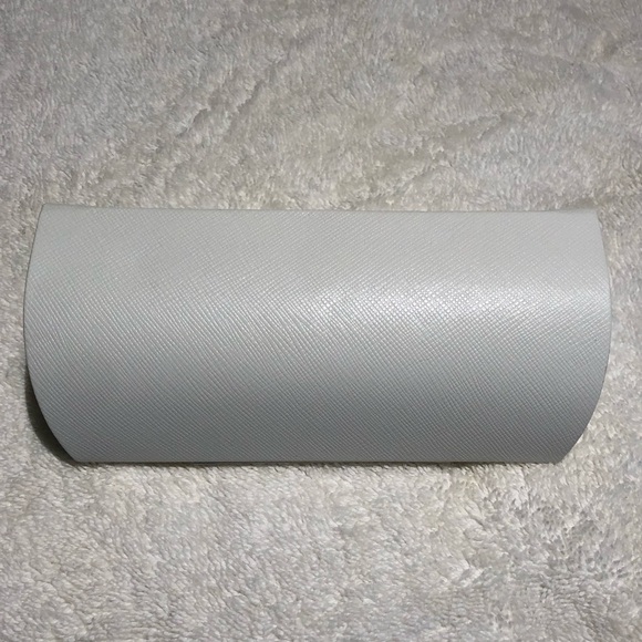 Michael Kors Case Eyeglasses Sunglasses Leather 6" White Hard Case - NICE - Picture 5 of 5